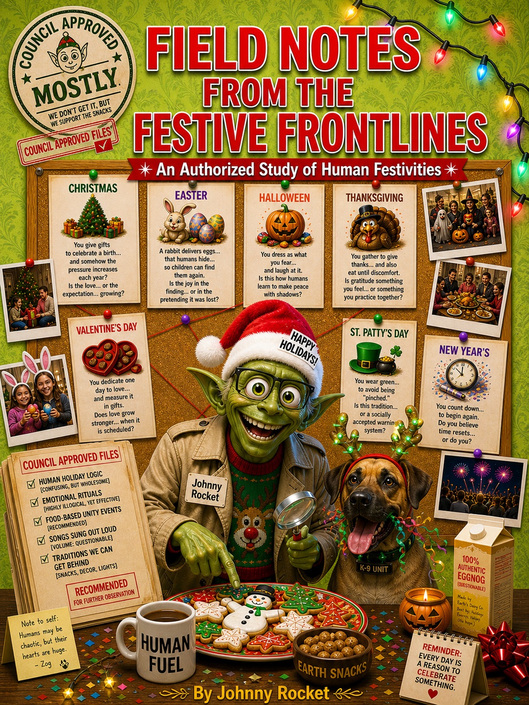 front cover of Johnny Rocket Human Holiday Edition